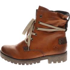 Rieker Damen Chukka Boots Rieker Damen Schnürstiefeletten 78530, Frauen Stiefeletten,chukka boots,schnürboots,boots,stiefel,bootee,booties,braun 24,36