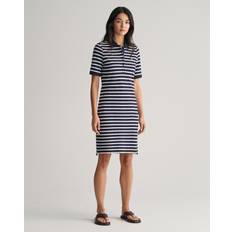 Gant Women Dresses Gant Women Striped Shield Piqué Polo Dress