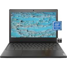 Lenovo 2022 Newest Lightweight Chromebook 3 11.6'' HD Screen Laptop Business Student, Intel Celeron N4020 Dual-Core, up to 2.8 GHZ, 4GB RAM, 64GB eMMC Storage, WiFi 5, Chrome OS +MarxsolCables, Black