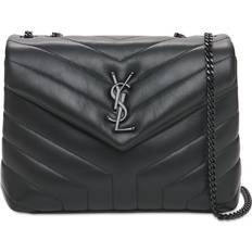 Saint Laurent Taschen Saint Laurent Schultertasche Loulou Small aus Leder Schwarz Einheitsgröße