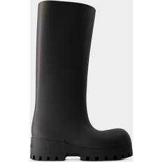 Gummistiefel Balenciaga BulldozerStiefel Leder Schwarz black