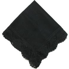 Women Handkerchiefs CTM Women's Twilight Beauty Black Lace Handkerchief, Grey
