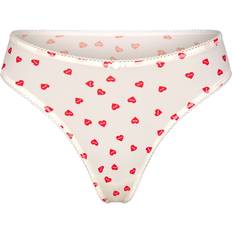 SKIMS Red Panties SKIMS Picot Trim Thong Red Fits Everybody