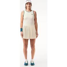 Lacoste White Shorts Lacoste Women`s Ultra-Dry Strech Tennis Dress with Shorts