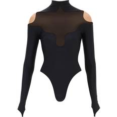 Sportswear Garment - Women Shapewear & Under Garments MUGLER Long Sleeve Illusion Bodysuit