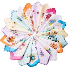 Cotton - Women Handkerchiefs Pieces Women Vintage Floral Print Cotton Colorful Ladies handkerchiefs