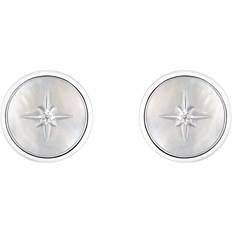 s.Oliver Stud Earrings - Silver/White/Transparent