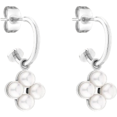 Tamaris Stud Earrings - Silver/White
