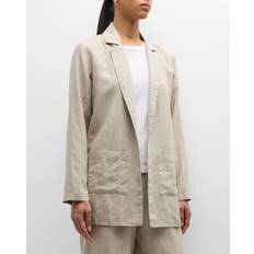 White Blazers Eileen Fisher Open-Front Organic Blazer