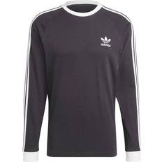 Adidas Herren - XXL T-Shirts & Tanktops adidas Originals Adicolor Classics 3-Stripes Long Sleeve Tee - Black