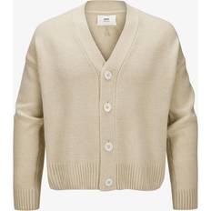 Beige - Herren Cardigans Ami Paris Beige Cropped Cardigan