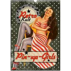 Calvendo Retro Kult Pin-up-Girls Wandkalender A3