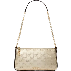 Michael Kors Empire Medium Patent Chain Link Pochette - Pale Gold