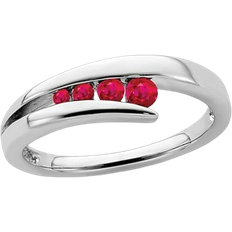 Gem & Harmony Natural Ring - Silver/Ruby/Diamonds