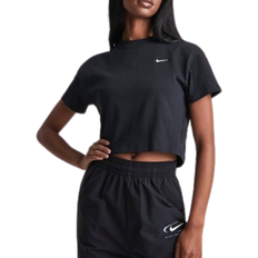 Nike Women T-shirts & Tank Tops Nike Women's Solo Swoosh T-shirt - Black/White