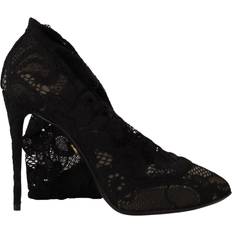 Dolce & Gabbana Lace Boots Dolce & Gabbana Black Stretch Socks Taormina Lace Boots Shoes