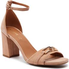 Damen - Rosa Sandaletten Geox Damen New ERAKLIA Heeled Sandal, Nude