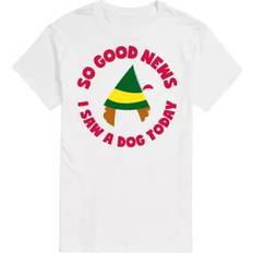 Elf Men's Saw Dog Graphic T-Shirt, White