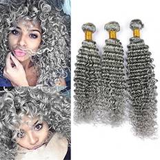 Zara Hair Grey Human Hair Weave Deep Wave 3