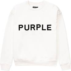 Purple Brand Men - White Clothing Purple Brand logo-print cotton sweatshirt men cotton White