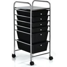 Costway 6 Drawers Rolling Cart Storage Cabinet