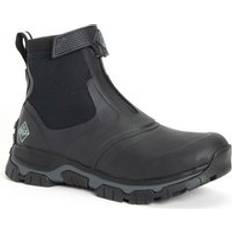 Laced Rain Boots Muck Boot Men's Apex Mid Zip Hiking, Black/Grey