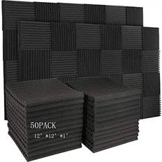 Spikes & Absorbers Acoustic Panels Soundproof Studio Foam for Walls 50-pack