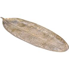 Chic Antique Vintage/Retro Leaf Oval Gold Zierelement