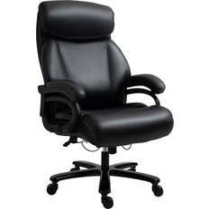 Adjustable Seat Office Chairs on sale Vinsetto Big and Tall Executive Black Office Chair 48"