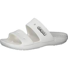 Crocs Unisex Sandaler Crocs Unisex Classic Two-Strap Slide Sandals, White, Men