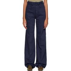 LEMAIRE Indigo High Waisted Jeans - Ink blue