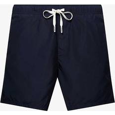 Eton Clothing Eton Mens Navy Blue Drawstring Woven Swim Shorts