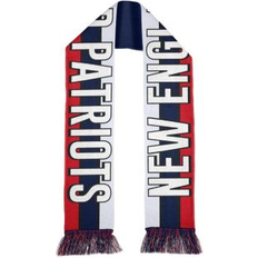 White - Women Scarfs Wear by Erin Andrews Women's New England Patriots Stripe Scarf White, Blue