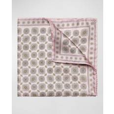 Handkerchiefs Eton Medallion-print Tussah Silk Pocket Square