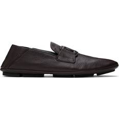 Dolce & Gabbana Loafers Dolce & Gabbana Brown Deerskin Driver Loafers MORO IT