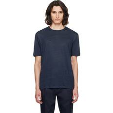 Linen - Men T-shirts & Tank Tops BOSS Navy Slub T-Shirt