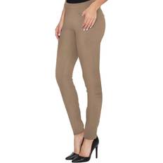 Clothing Hybrid & Company Hybrid & Company Women's Stretchy High Waisted Slim Fit Skinny Leg Work Pants P45944SKX Khaki 1X Long