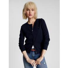 Tommy Hilfiger Women Cardigans Tommy Hilfiger Women's Solid Button-Up Cardigan Blue
