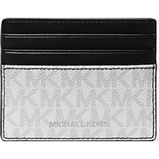 Hvite Kortholder Michael Kors Greyson Logo Tall Card Case - White ONE