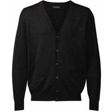 Herre - Svarte Cardigans Clipper Cardigan Regular