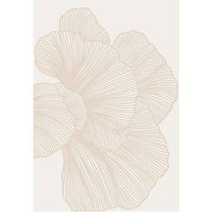 Abstract Lines No2 Beige Poster 21x30cm