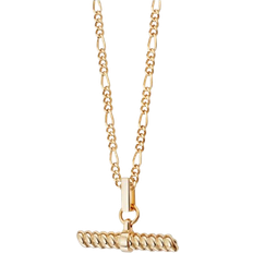 Daisy Rope T Bar Necklace - Gold