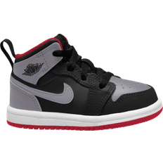 Kinderschuhe Nike Jordan 1 Mid TD - Black/Fire Red/White/Cement Grey