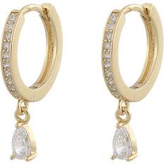 Snö of Sweden Smykker Snö of Sweden Camille Drop Ring Earrings - Gold/Transparent