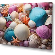 Highland Dunes Beach Photo Seashell Beauty VI Multicolour Framed Art 20x12"