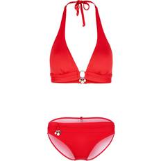 Bikinis reduziert s.Oliver RED LABEL Beachwear LM Damen Tonja Bikini-Set, rot, A/B