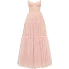 Milla Misty rose tulle maxi dress with ruffled skirt, Garden of Eden