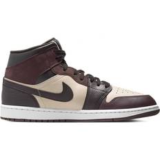 Braun Sneakers Nike Air Jordan 1 Mid SE M - Velvet Brown/Sanddrift/Metallic Gold/Earth