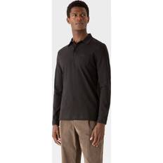 Cotton - Unisex Polo Shirts Sunspel Riviera Long Sleeve Cotton Piqué Polo