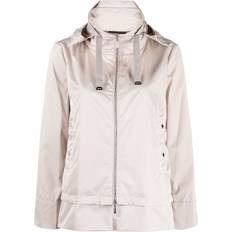 Moorer zip-up padded down coat - Neutrals